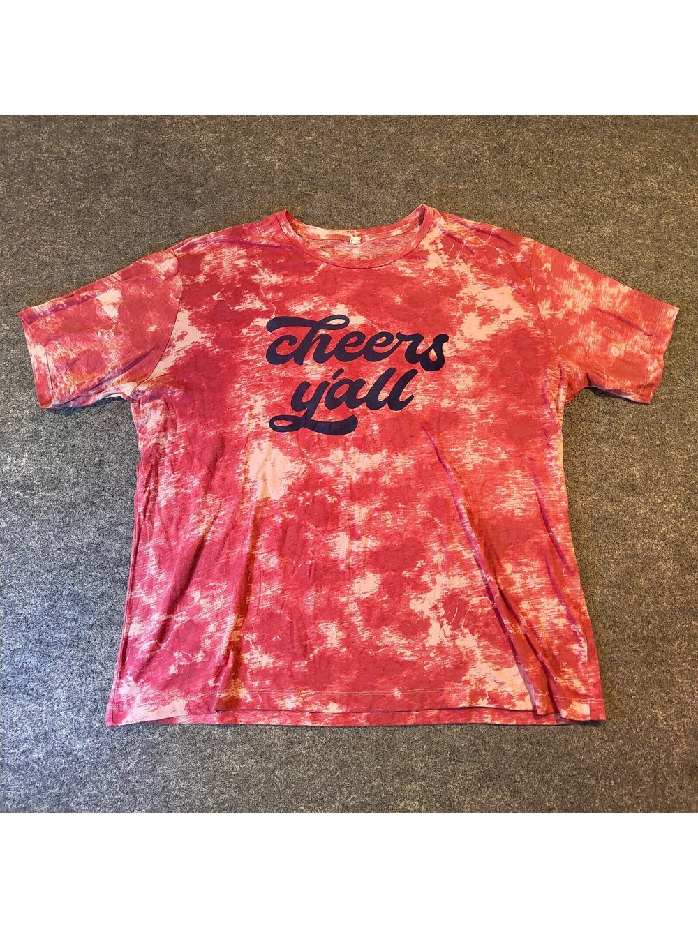 Highland Brewing Company Red Bleed Acid Wash Graphic T-Shirt Men's Size XL/XXL
